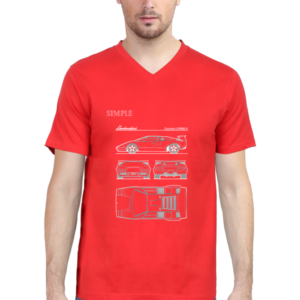 Simple - Men’s V-Neck Lambo Specs Tee