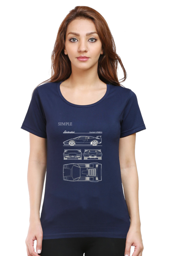 Simple - Women’s Lambo Specs Crew Tee - Image 3
