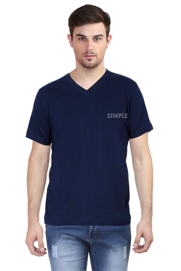 Simple - Men’s V-Neck T-Shirt - Image 3