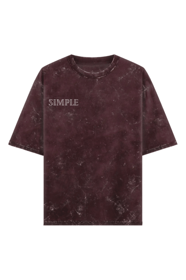 Simple - Lancer Graphic Oversized Acid Tee - Image 4