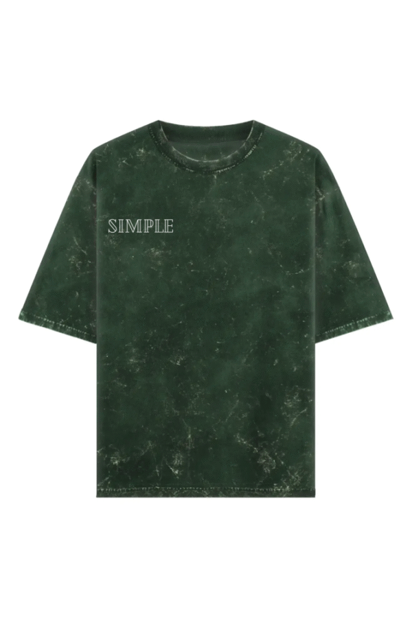 Simple - Lancer Graphic Oversized Acid Tee - Image 2