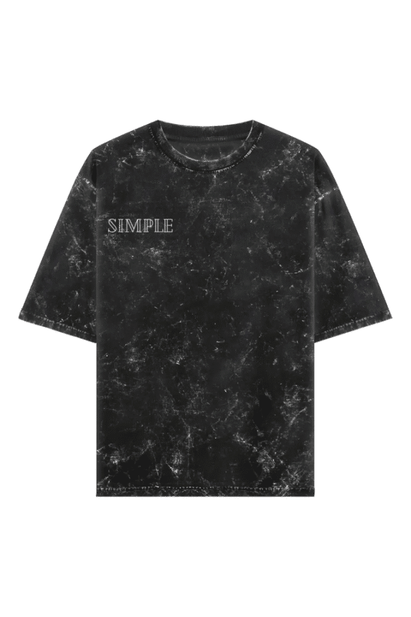 Simple - Lancer Graphic Oversized Acid Tee - Image 3